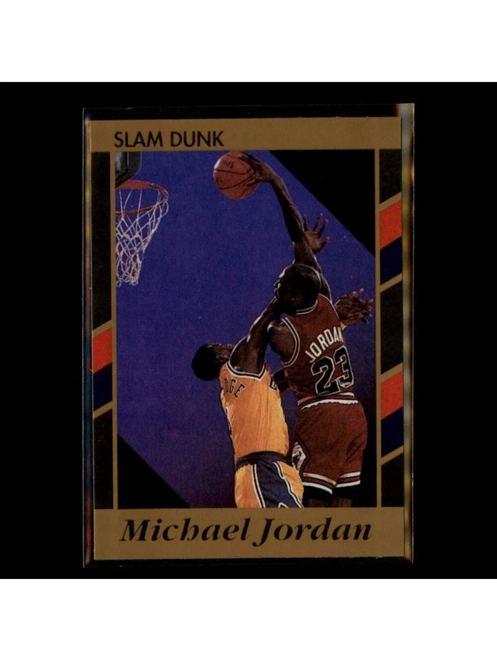 1990-91 Michael Jordan Best of the Best Slam Dunk #9 Bulls Oddball Card